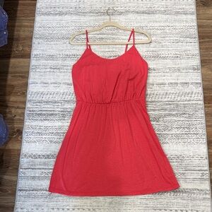 Old Navy Red Asymmetrical Dress
